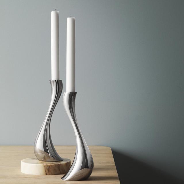 Georg Jensen, Cobra Stainless Steel Candleholder, Set of 2