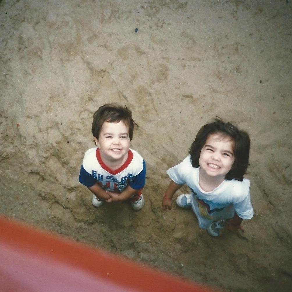 Joe and his sister Julia
