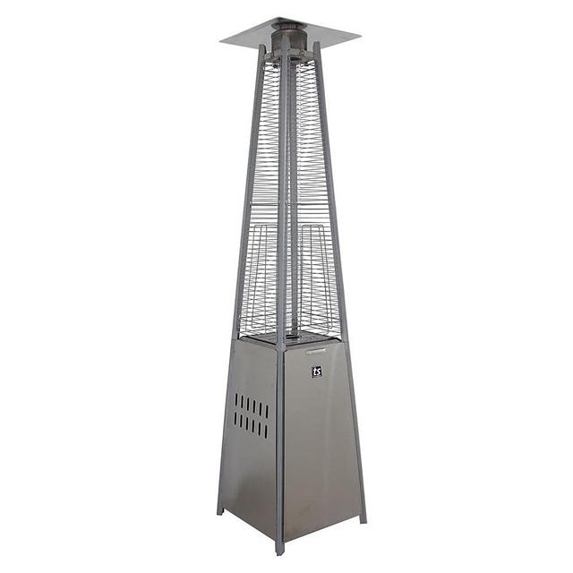 Touchstone Citadel™ 40,000 BTU Pyramid Outdoor Propane Patio Heater - 89 Inches Tall - Tempered Glass Quartz Tube - Built-in Tip/Tilt Auto Shut Off - Wheel Kit Included - 40001