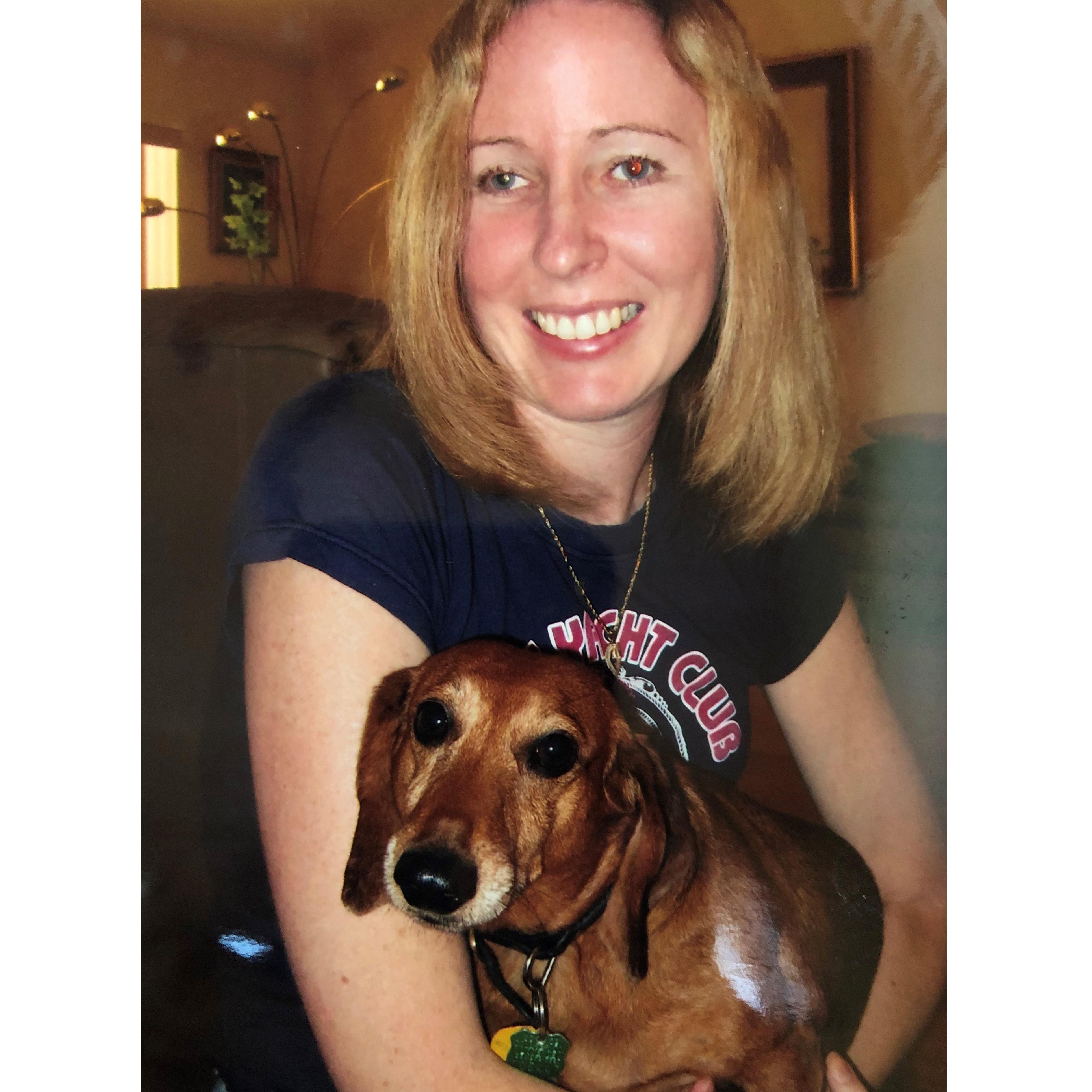 Nikki with a young Stuart Little!