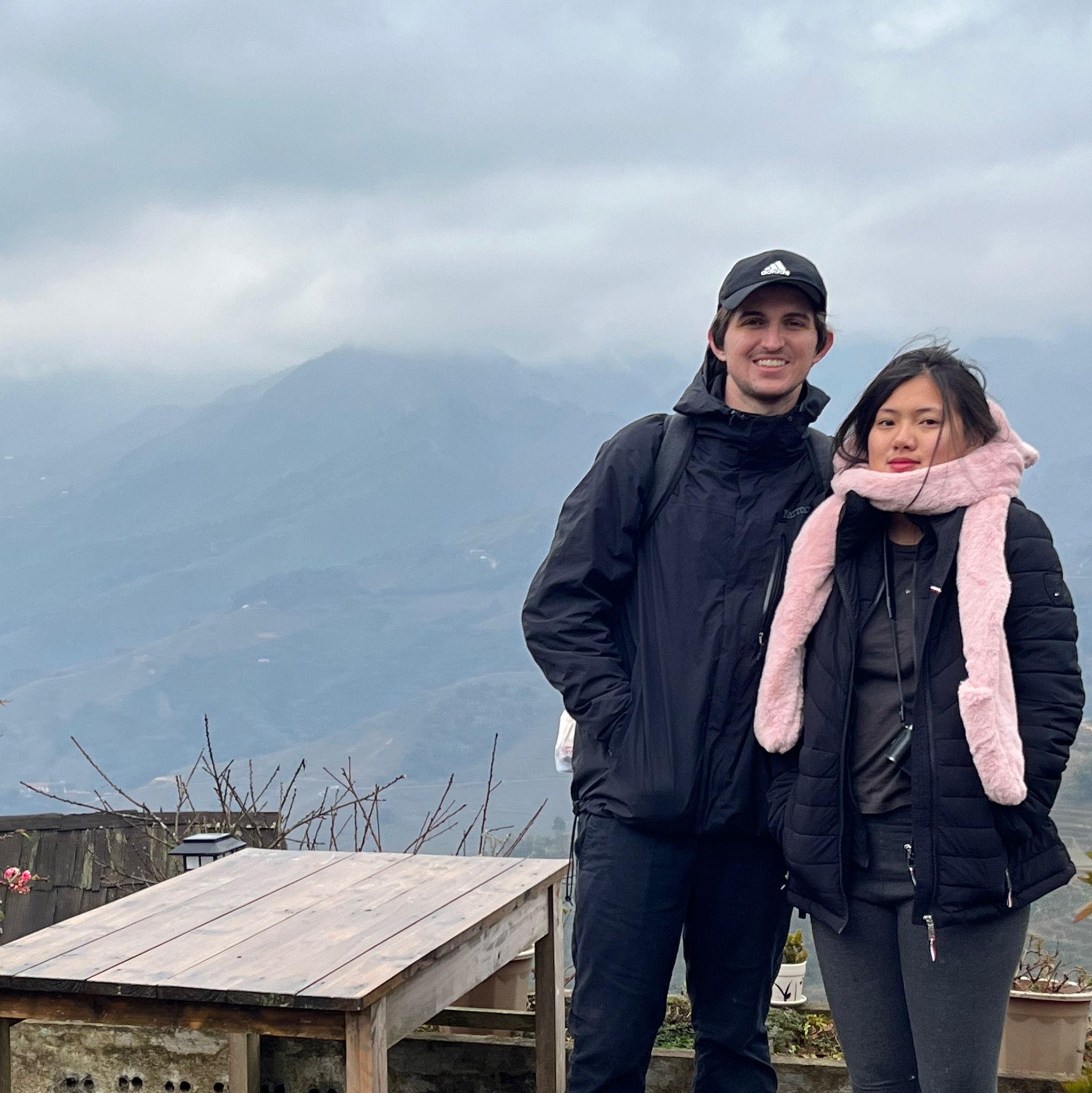 Sapa, Vietnam, it was a very long hike into the Hmong town