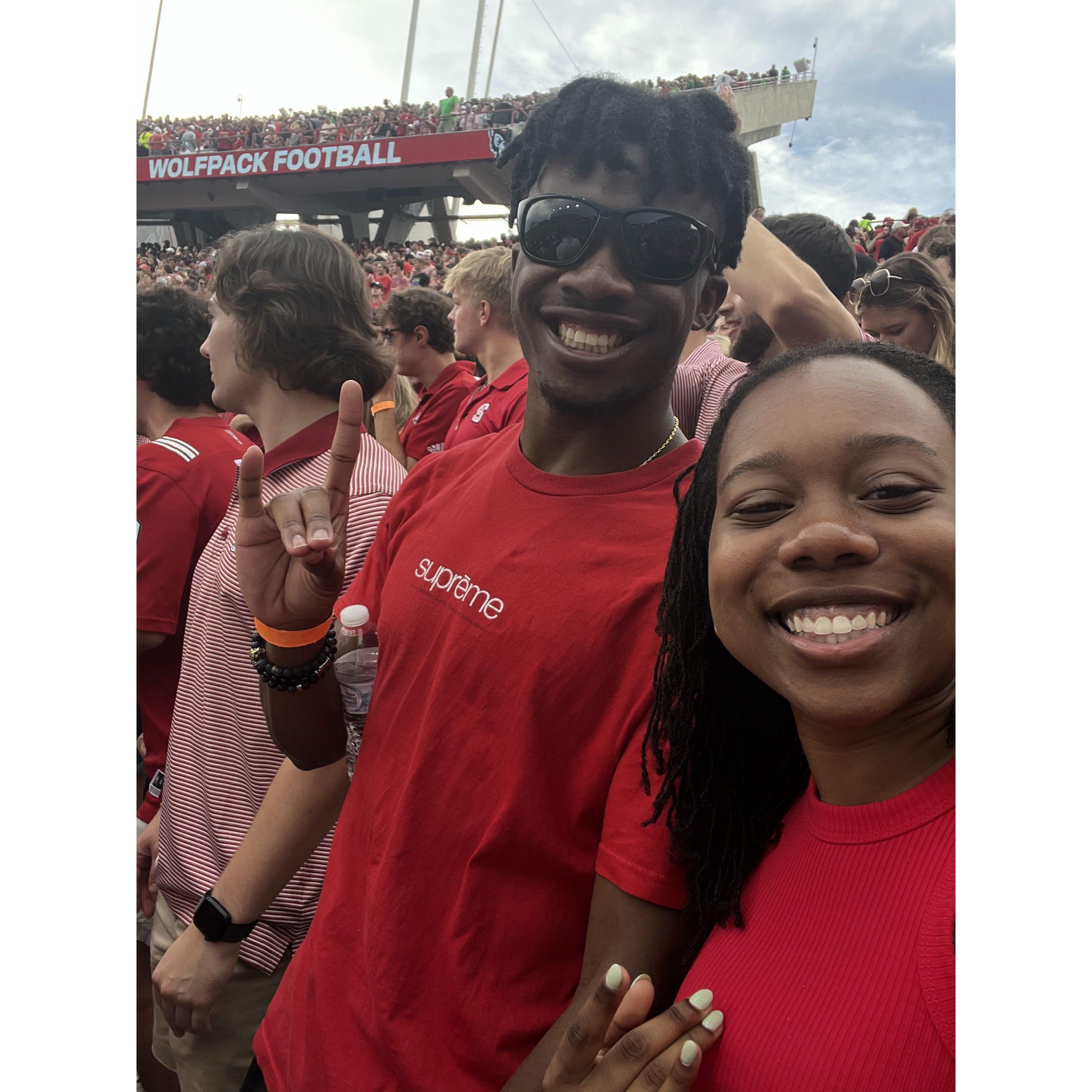 A NC State football game!