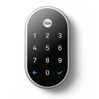 Nest X Yale Lock with Nest Connect in Satin Nickel