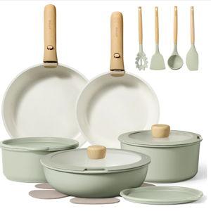 CAROTE 25pcs Pots and Pans Set Non Stick, Cookware Sets, Kitchen Set,