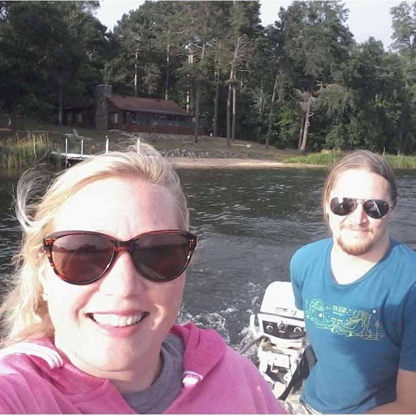 Drew was up at the family cabin on Lake Belletaine when we first started chatting online over the 4th of July 2016. Going there together for the 1st time was really special!
