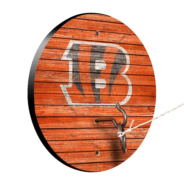 NFL Cincinnati Bengals Weathered Hook and Ring Toss Game
