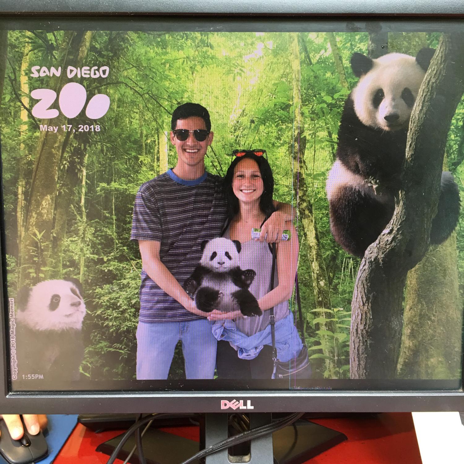 Our first picture together from one of our first dates at the SD Zoo!