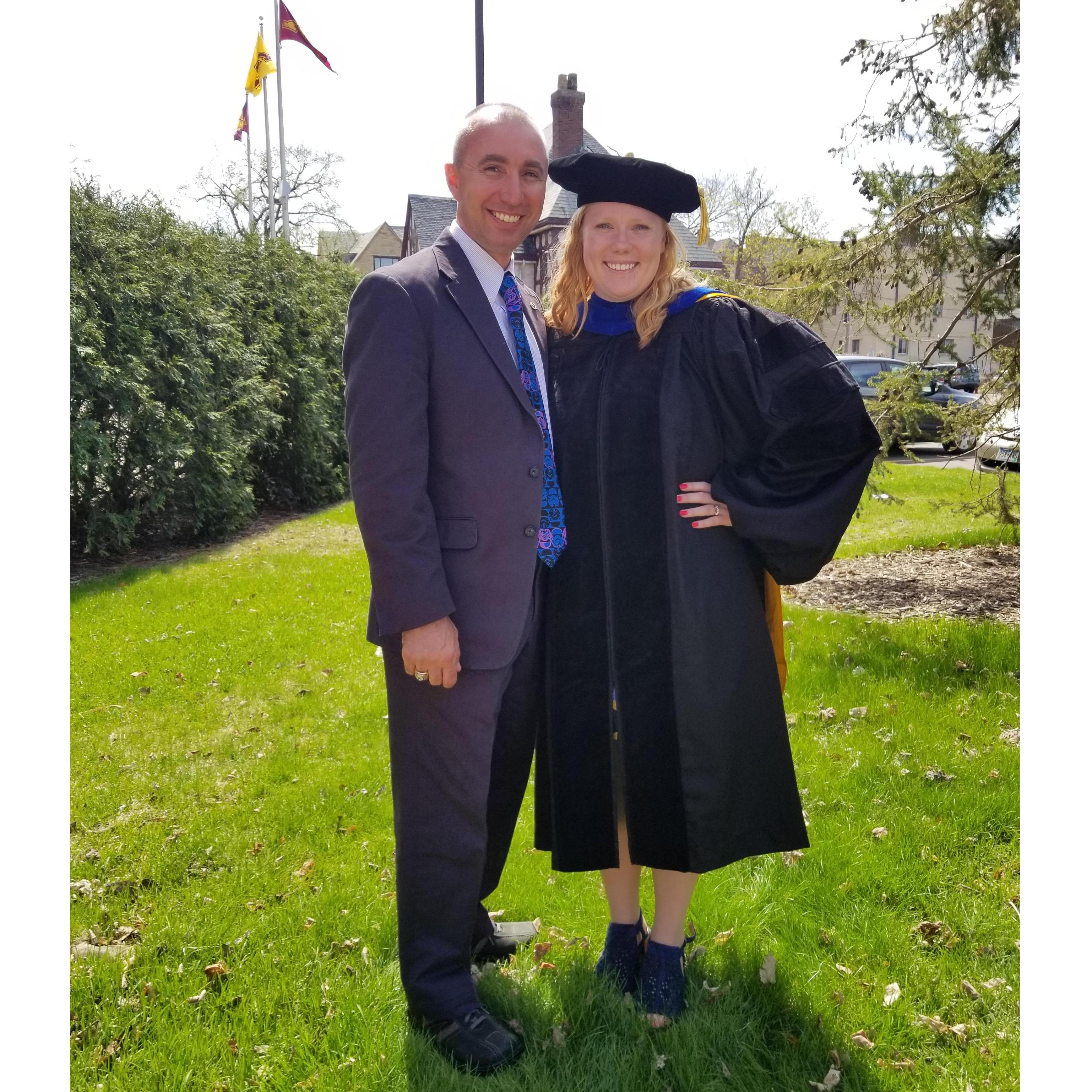 Celebrating Alyssa's PhD graduation.
