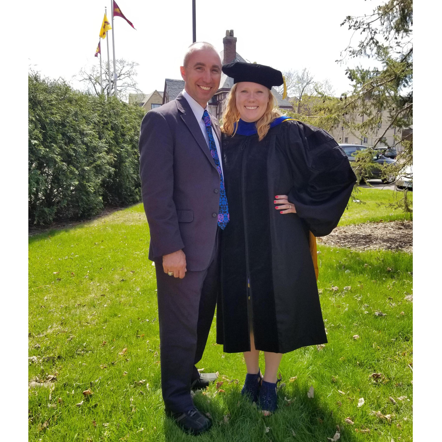 Celebrating Alyssa's PhD graduation.