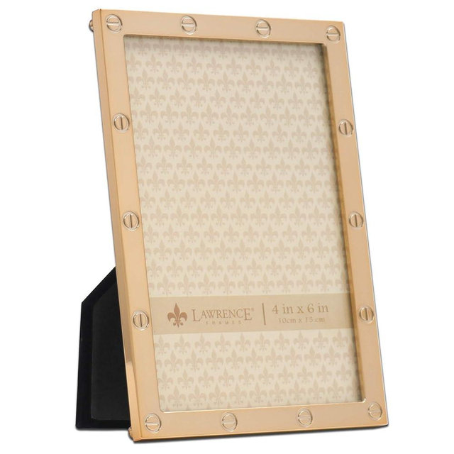 Lawrence Frames Metal Frame, Elegance, Gold, 4x6