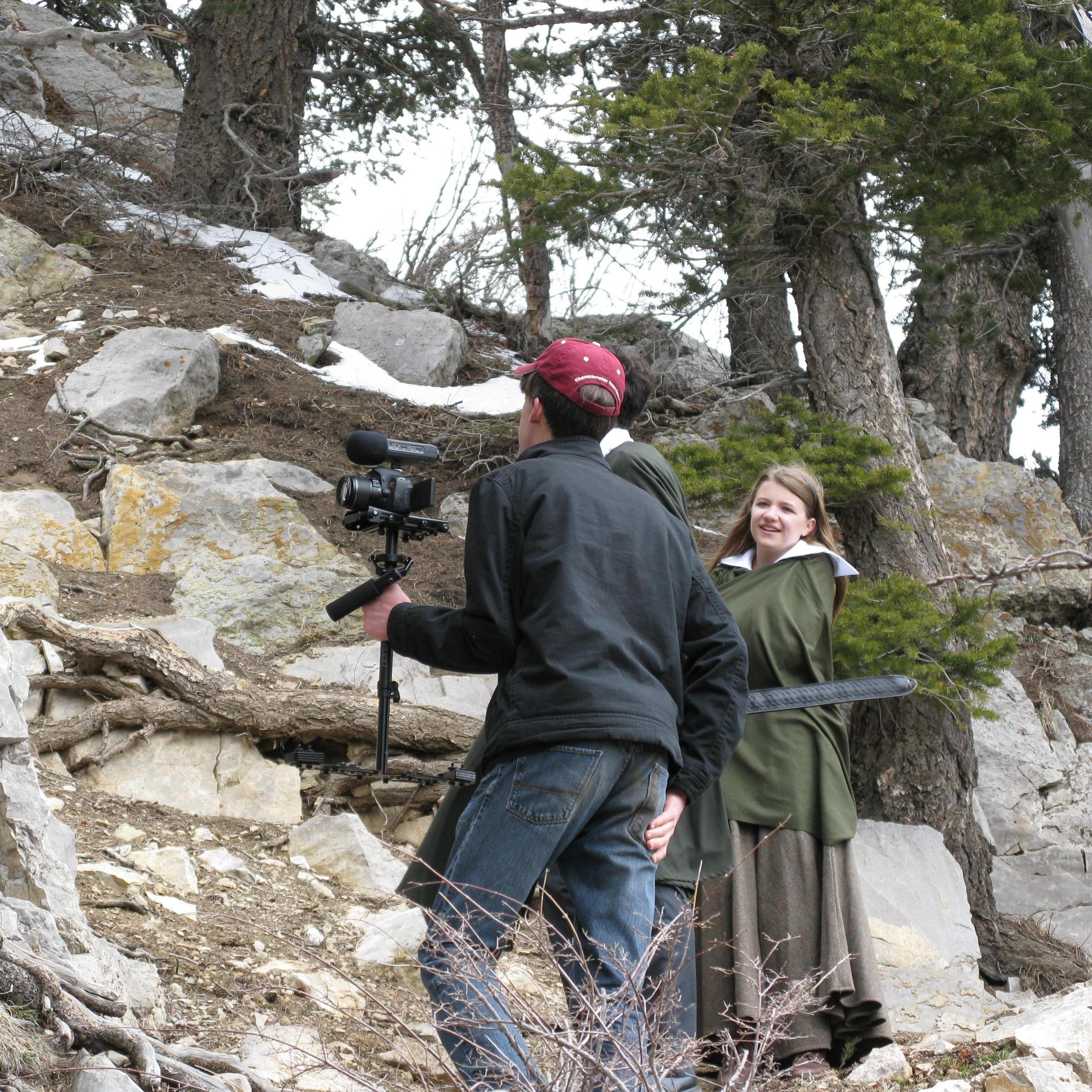 Probably the first picture we were ever in together - filming on the Crest for The Silver Chair.