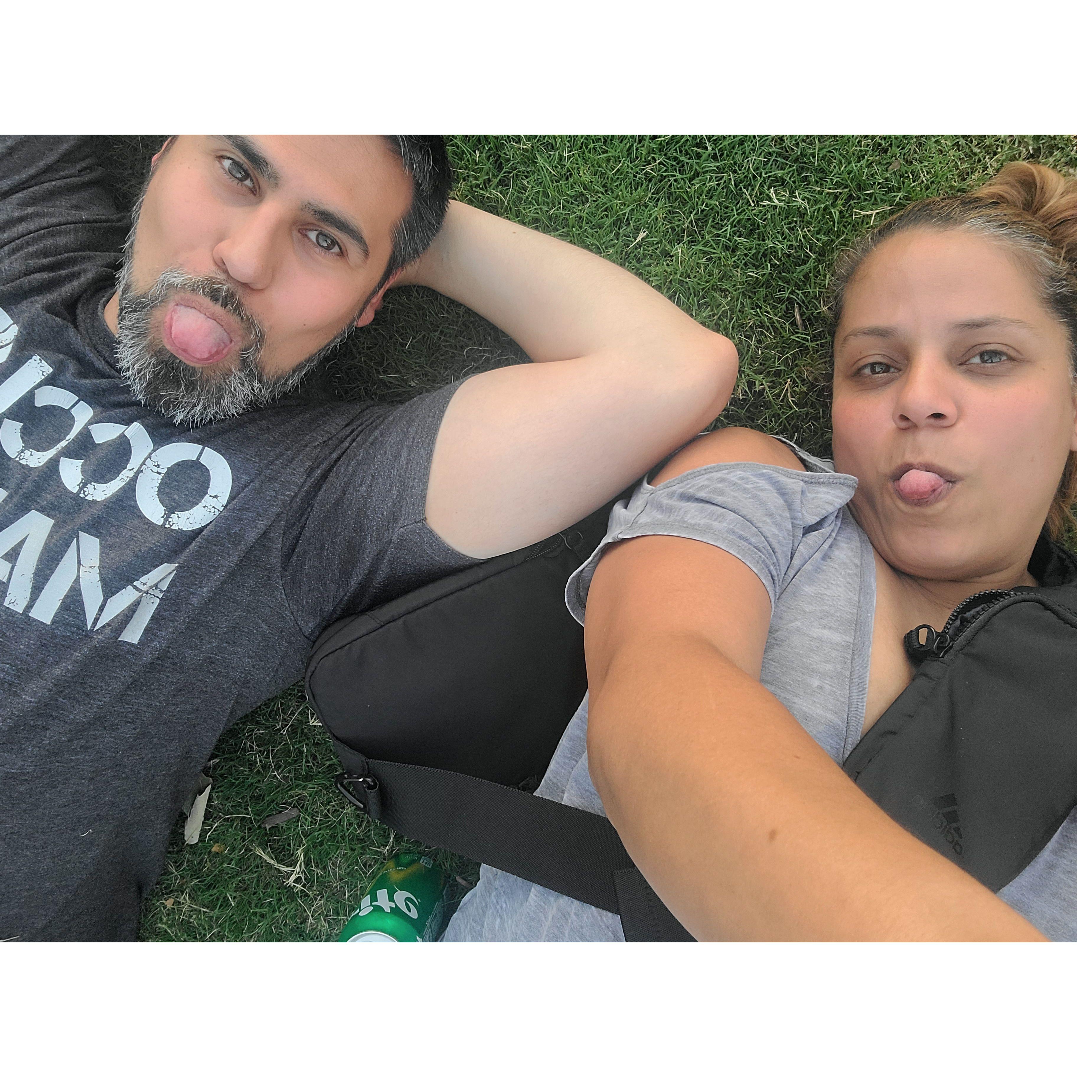 No hair do, no make up and he still make me laugh and what is amazing go out into the world holding my hand like this!!!!