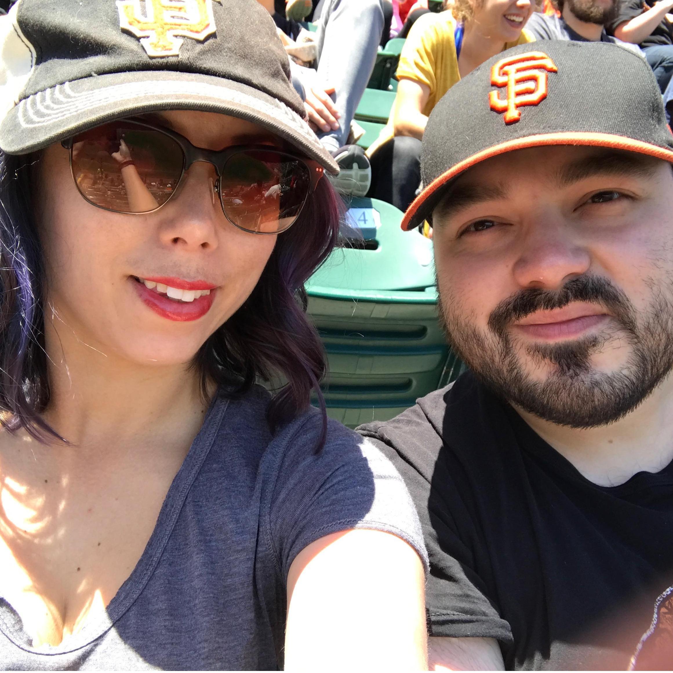 Our first Giants game together. Viva Gigantes!