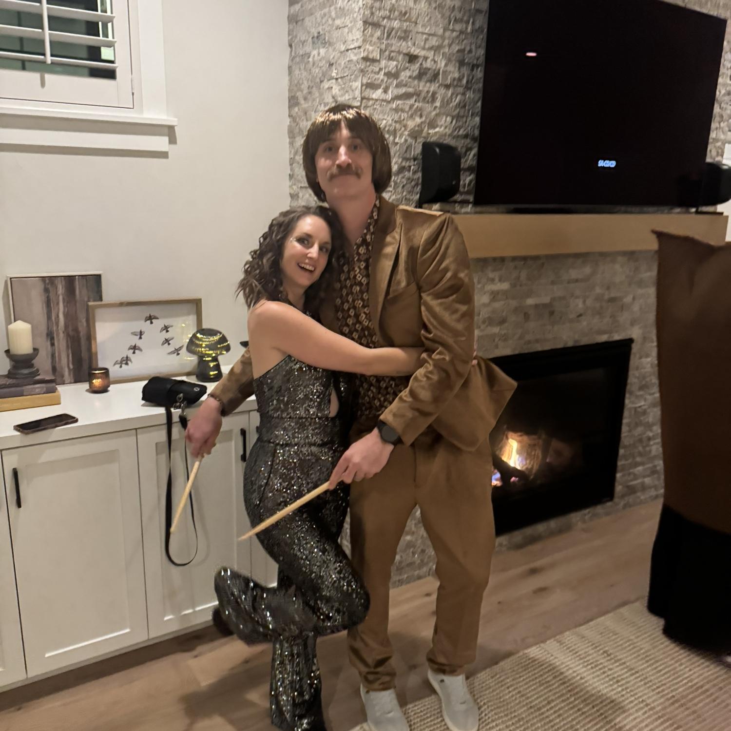 Obviously we’re Sonny and Cher and Barrett is a drummer.