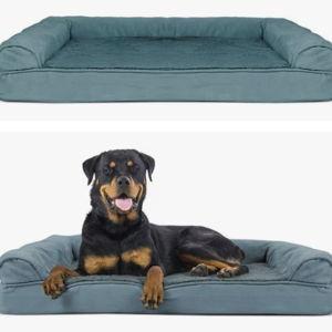 FURHAVEN Plush & Suede Orthopedic Sofa Cat & Dog Bed, Deep Pool, Jumbo - Chewy.com