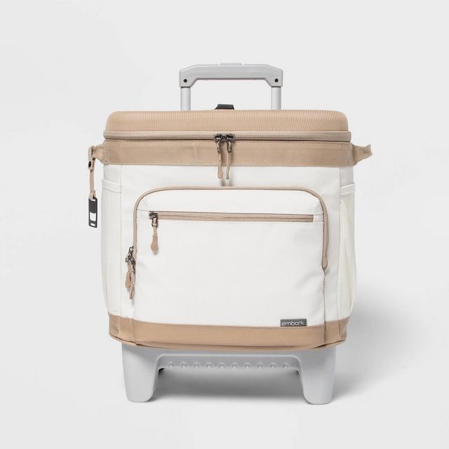 Soft Sided 26qt Roller Cooler Tan - Embark™