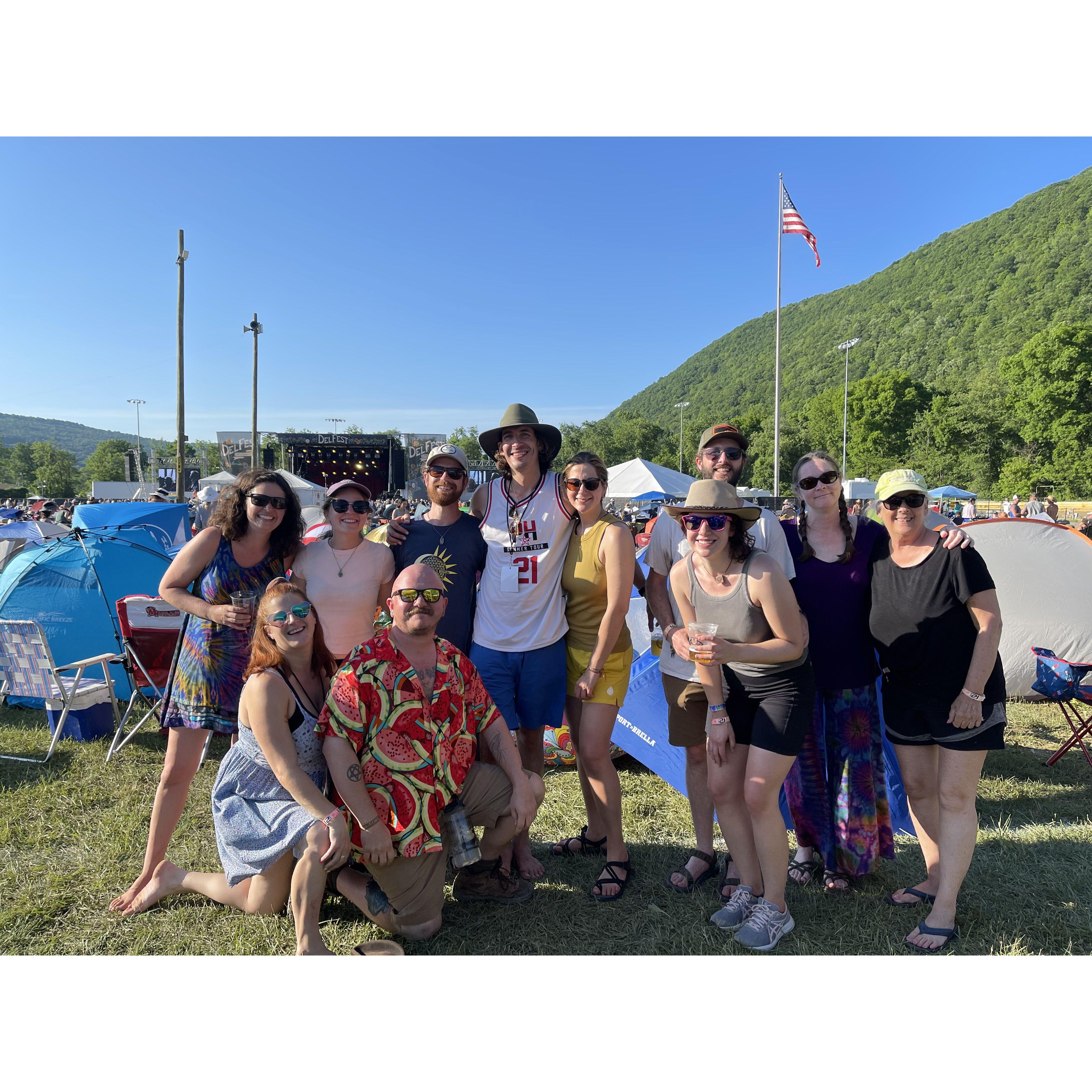 The DelFest Family and where Nicholas realized Francesca was the one for him