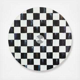 Courtly Check Glass Lazy Susan