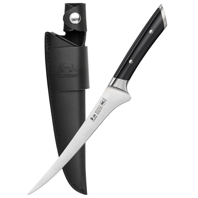 Cangshan Helena Series 7" Fillet Knife with Leather Sheath