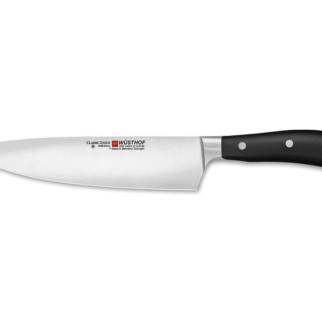 WÜSTHOF CLASSIC IKON 8 Inch Chef's Knife | Full-Tang Half Bolster 8 Cook's Knife | Precision Forged High-Carbon Stainless Steel German Made Chef's Knife - Model 4596-7/20