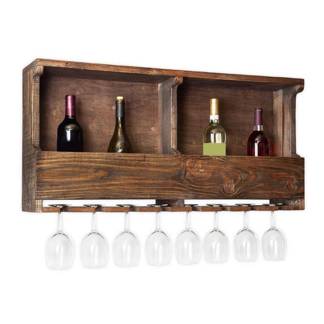 Alaterre Pomona 6-Bottle Wine Rack in Brown