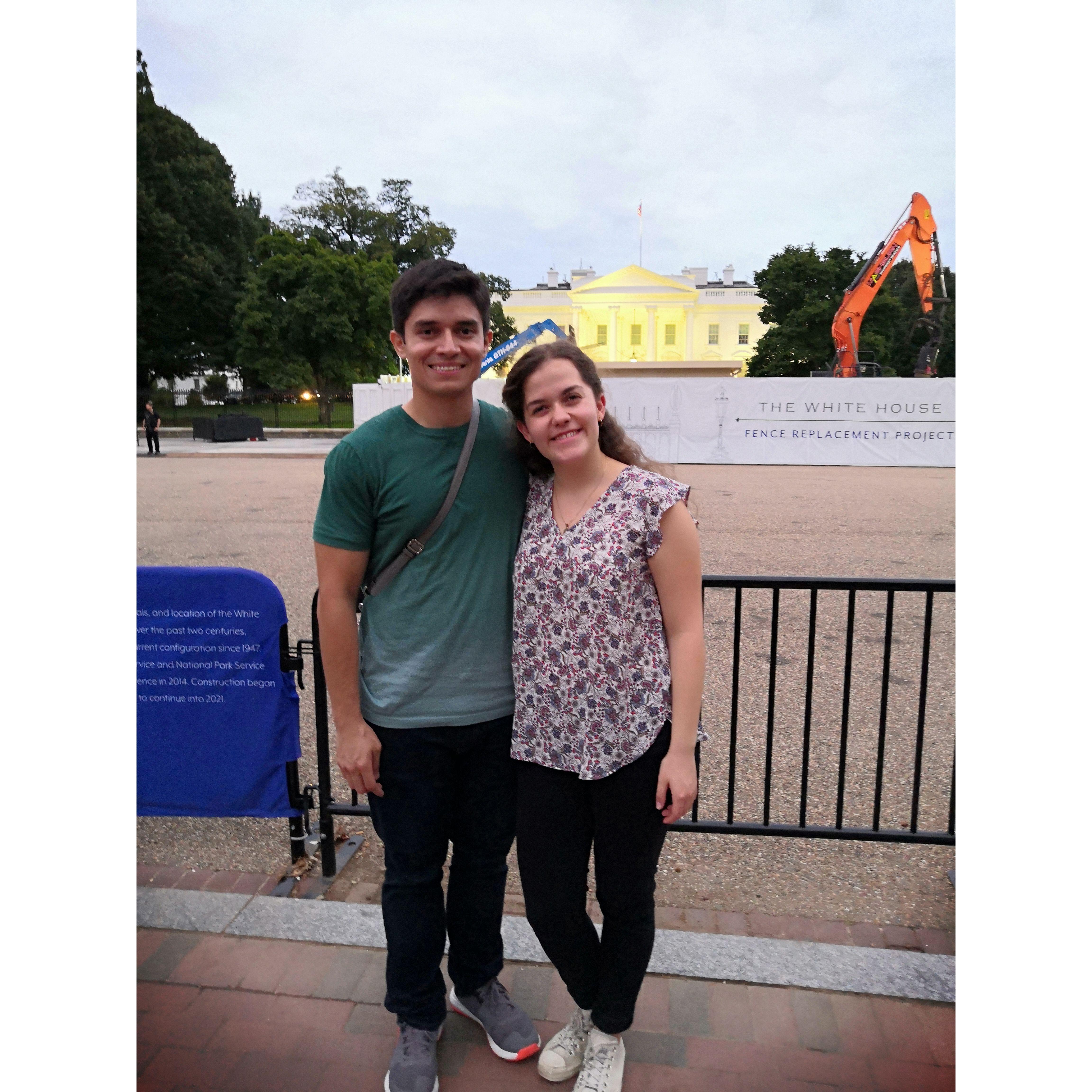 Frente a la Casa Blanca