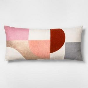 Geo Lumbar Pillow - Pink - Project 62™