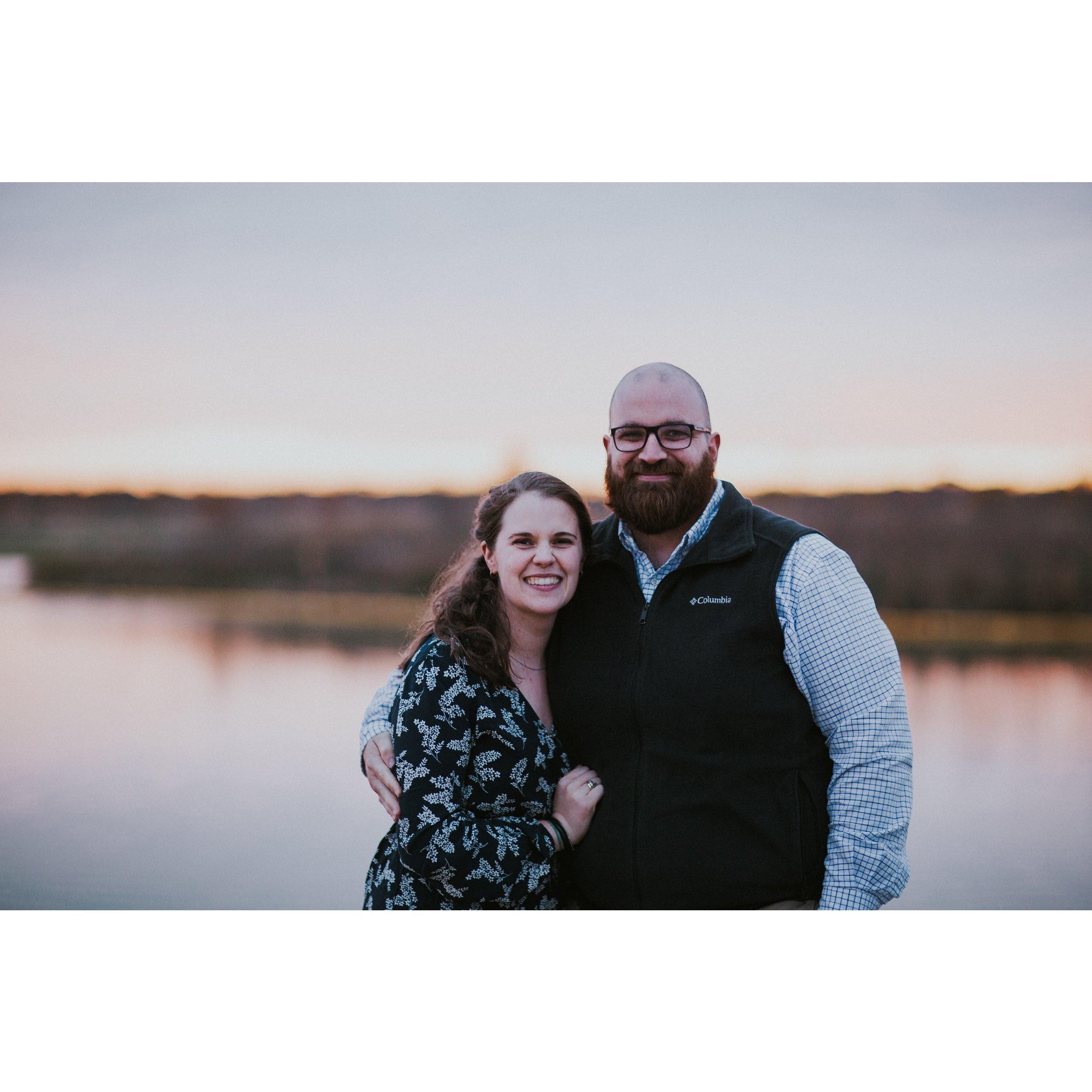 Sunset after our engagement (photo credit: Emily Frazier)