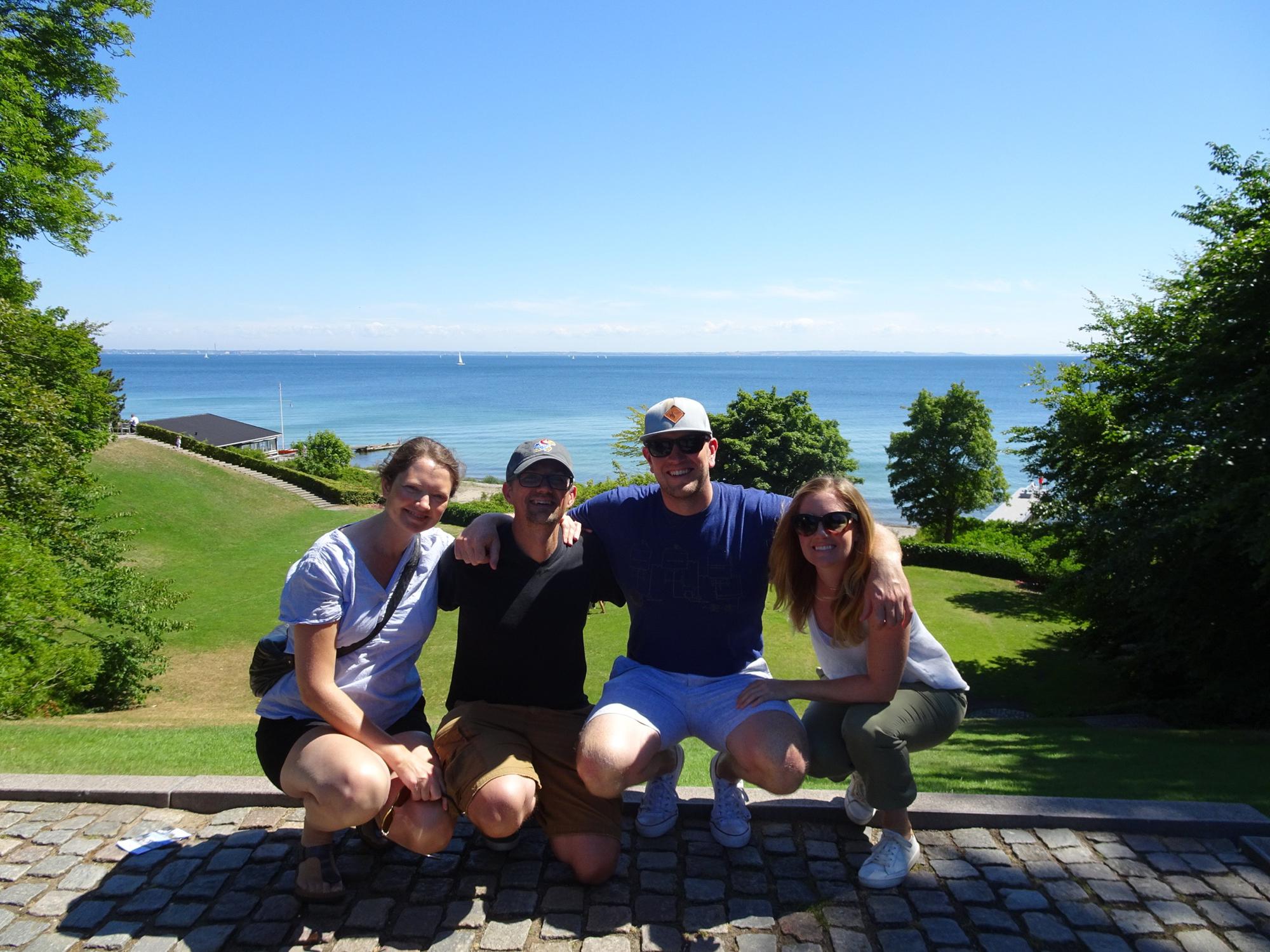 Enjoying some natural beauty outside of Louisiana Museum of Modern Art in Denmark - 7/3/18