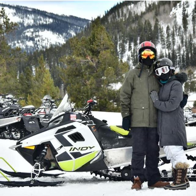 Our first time snowmobiling, we had a blast and the views were incredible.