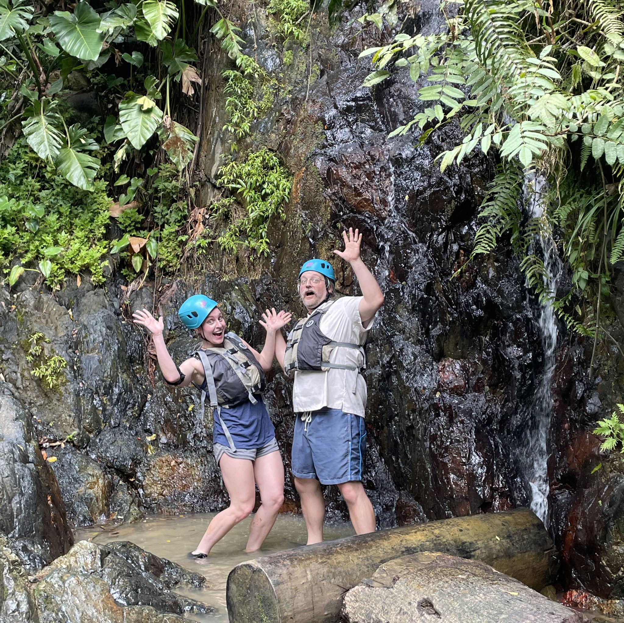 In the El Yunque Rainforest in Peurto Rico!