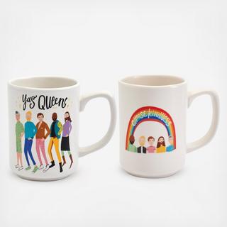 Choose Kindness & Yasss Queen Mug Set