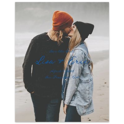 Cobalt, Blue Wedding Digital Save the Date - Jemima Photo