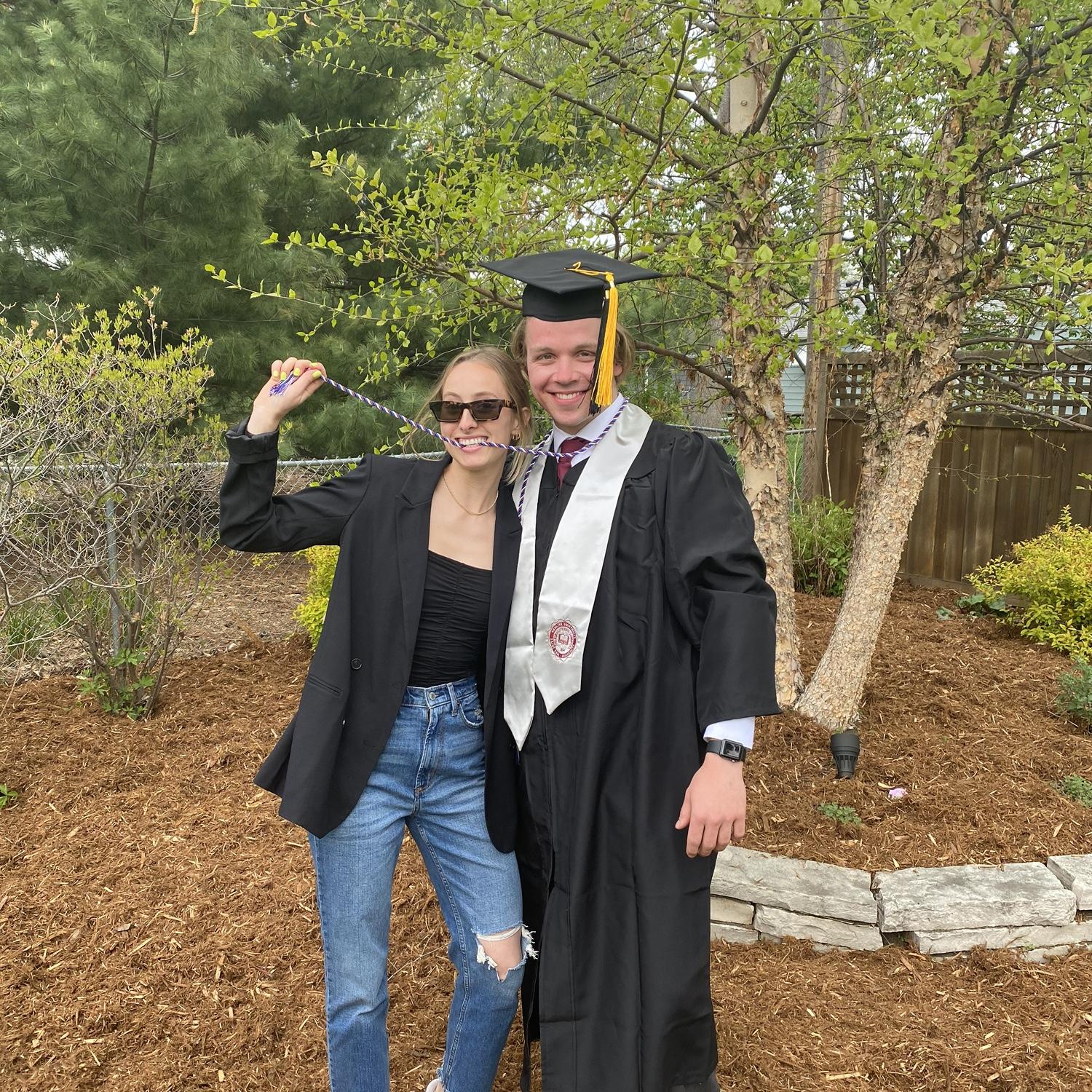 Kyle's graduation from Hamline University