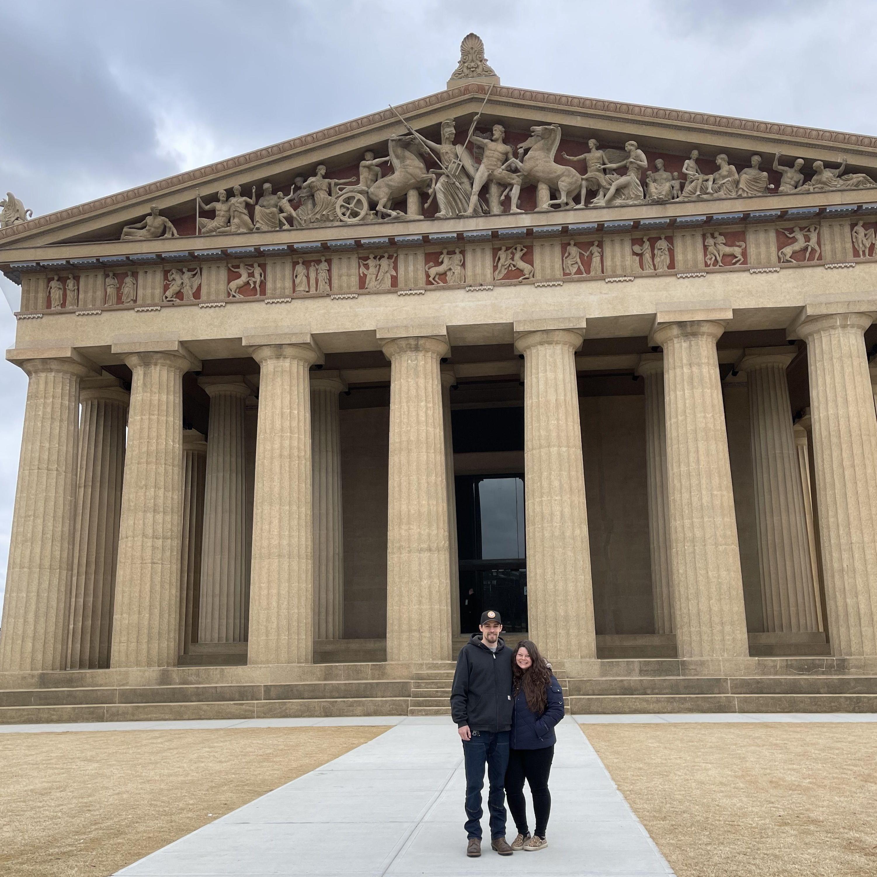 Exploring TN our first few days there, stopped at Centinneal Park which has a full size replica of the Parthenon.