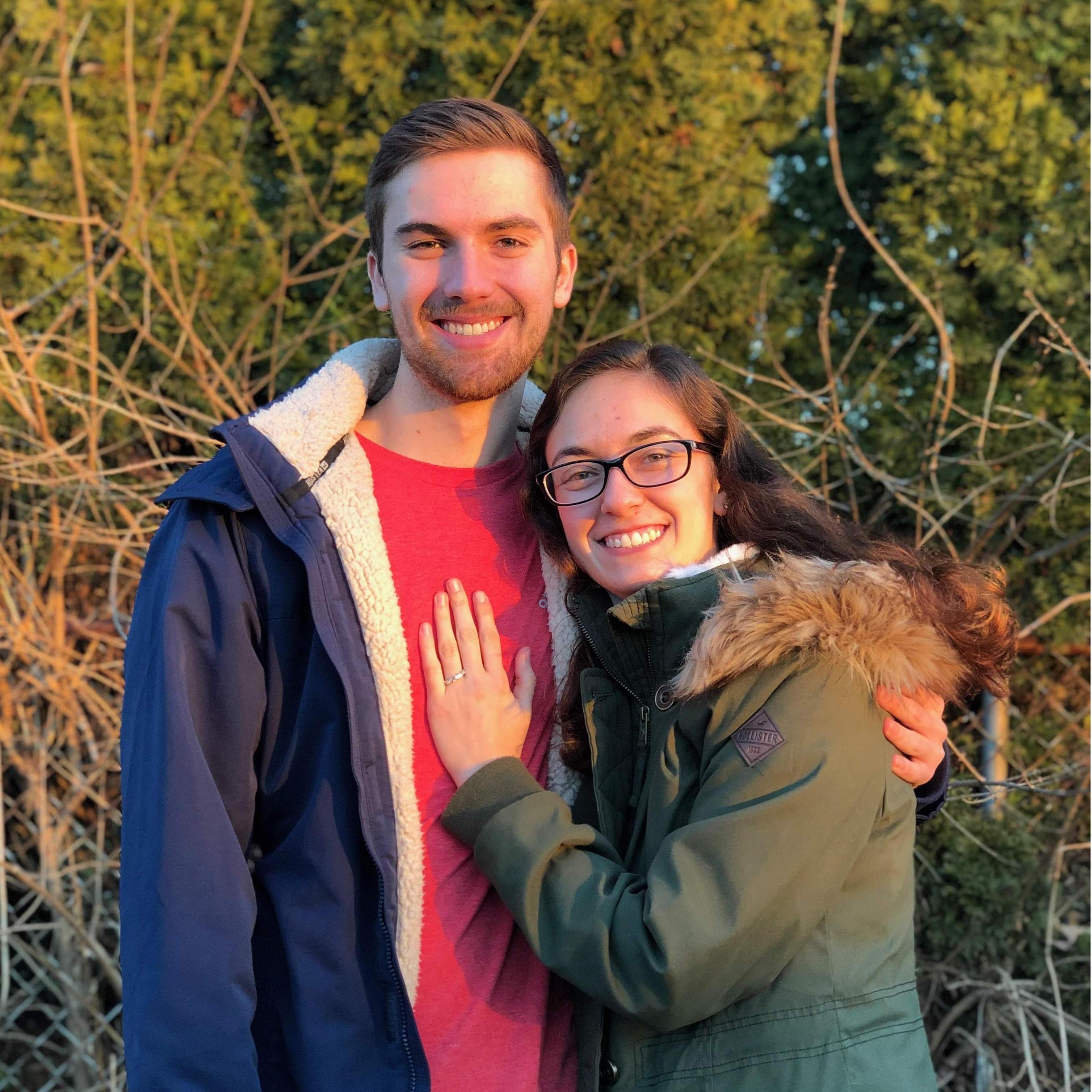 The day we got engaged! January 5, 2019