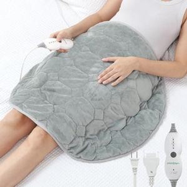 Weighted Heating Pad, 7lbs XXXL Size(29x24) with Fast Heat Technology, Heated Blankets for Adults, Deeper Pain Relief for Back, Shoulder and Knee