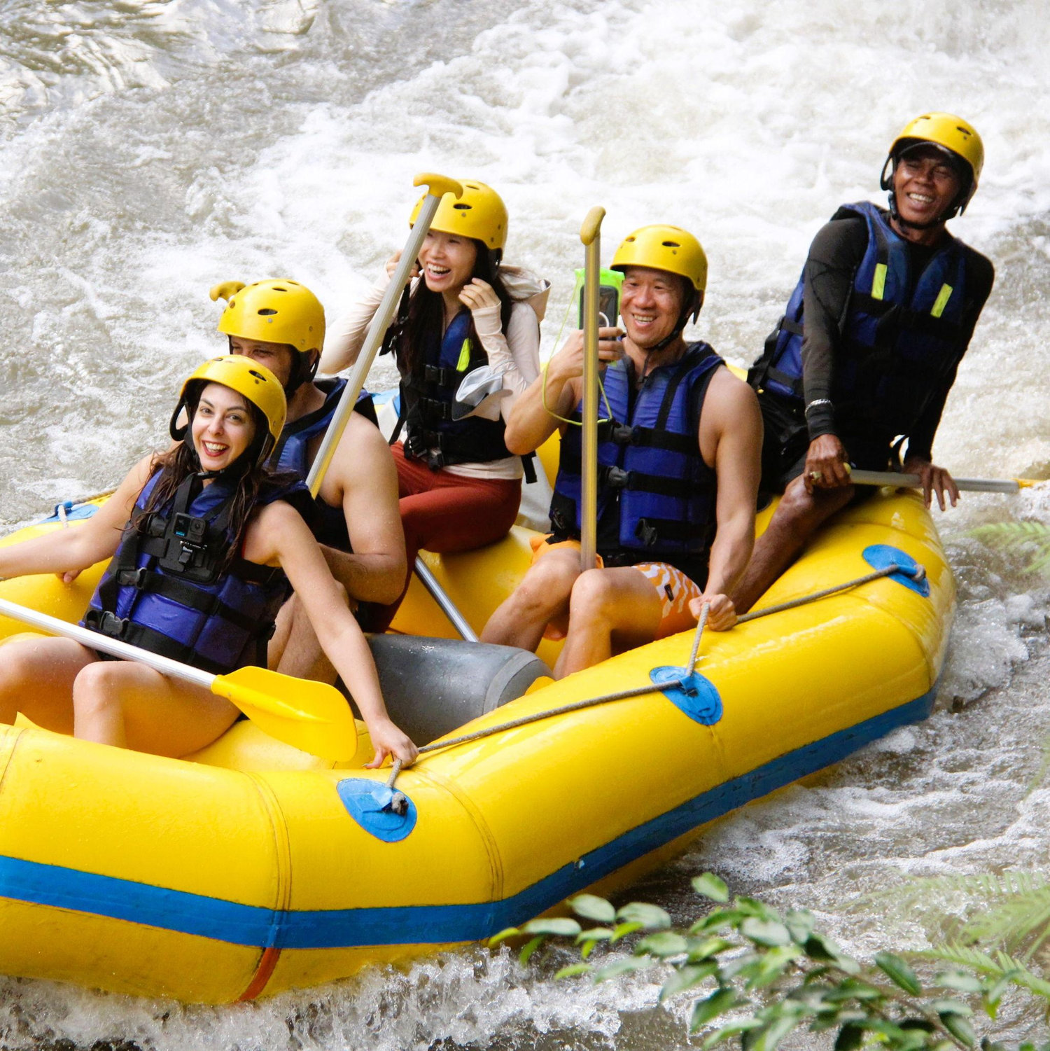 'Row, row, row your boat gently down the stream' in Ayung river, Bali