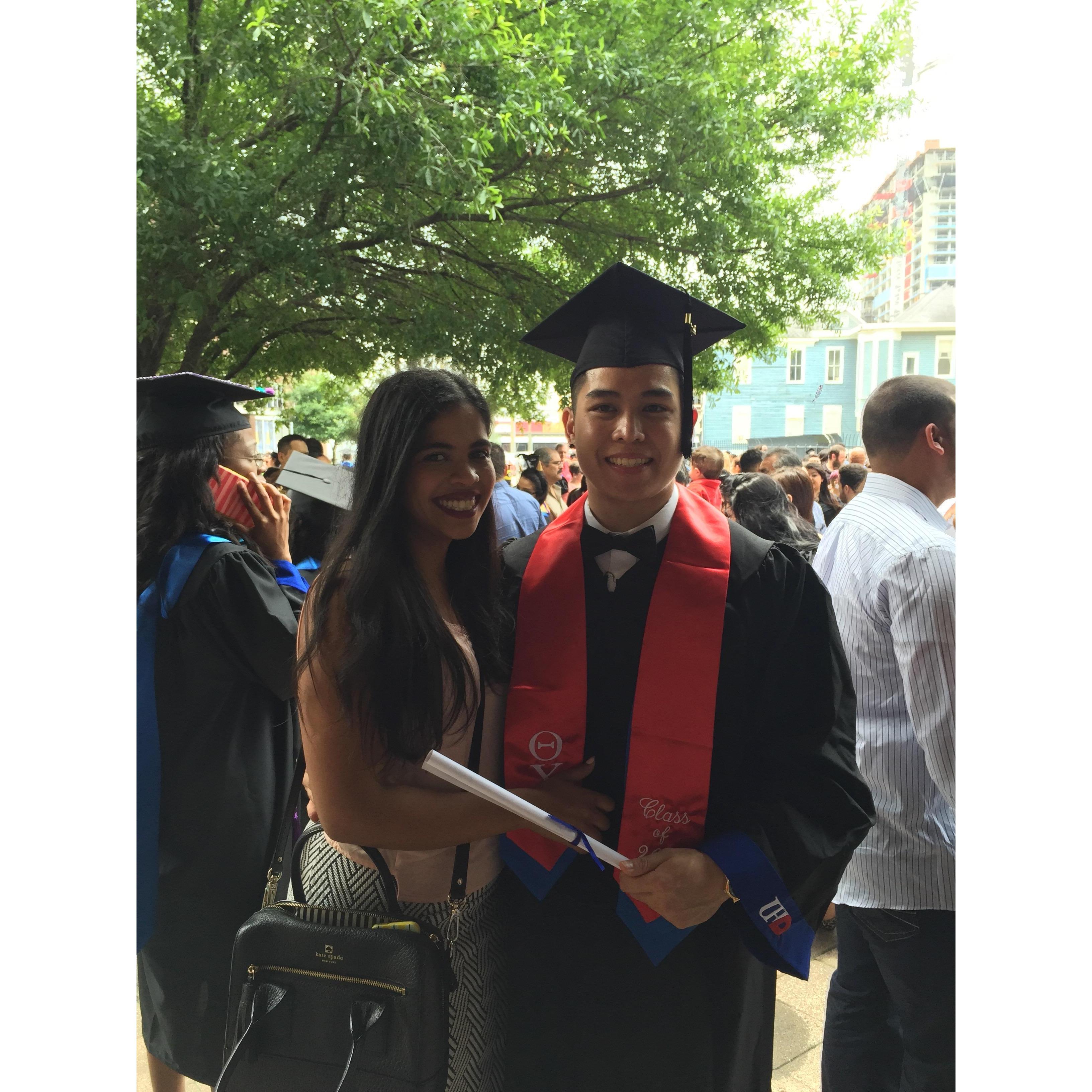 Quachie's college graduation