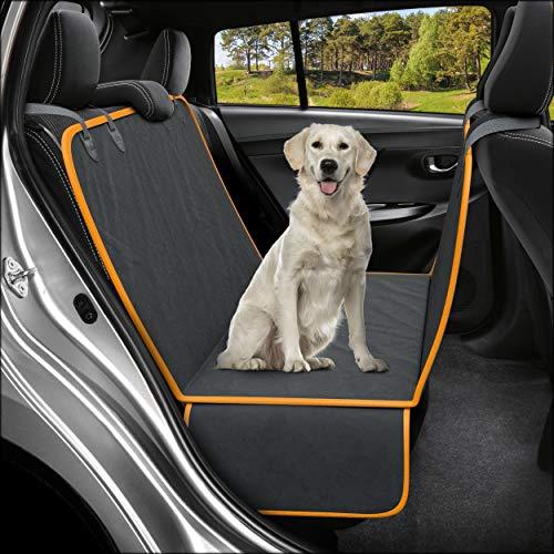 Active Pets Dog Back Seat Cover Protector Waterproof Scratchproof Hammock for Dogs Backseat Protection Against Dirt and Pet Fur Durable Pets Seat Covers for Cars & SUVs