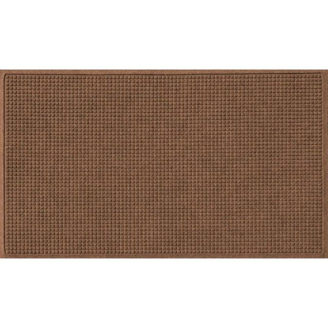 Bungalow Flooring 3'x5' WaterHog Squares Indoor/Outdoor Doormat Dark Brown: Large Skid-Resistant Door Mat, Pet Friendly