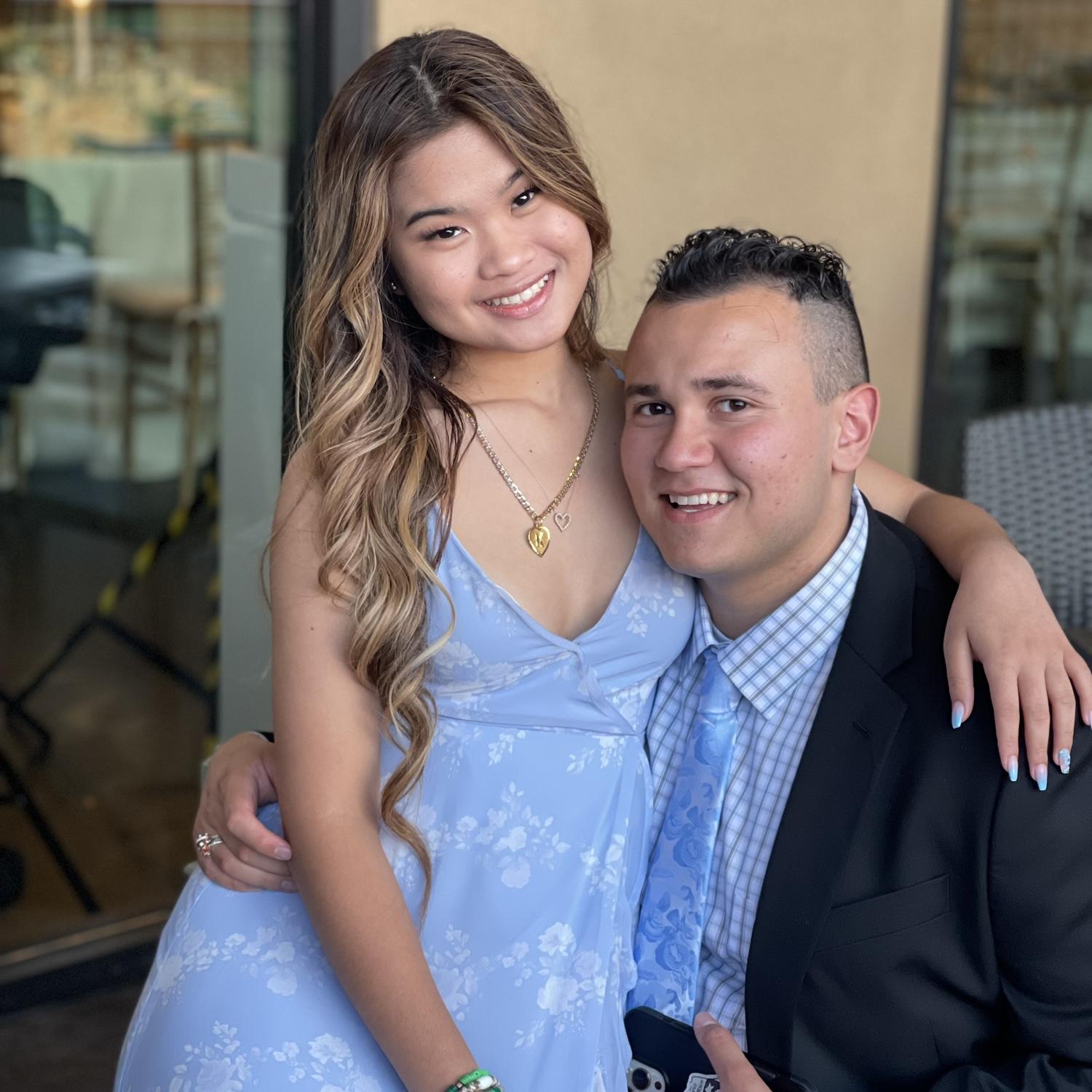 The first wedding we attended together