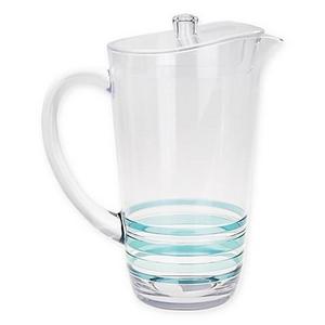 Riviera Striped Pitcher in Blue