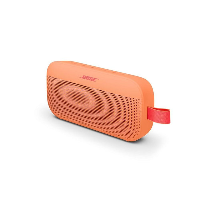 Bose SoundLink Flex Bluetooth Speaker (2nd Gen) - Portable Outdoor Speaker with Hi-Fi Audio, Waterproof and Dustproof, USB-C, Up to 12 Hours Battery Life, Sunset Peach - Limited Edition Color