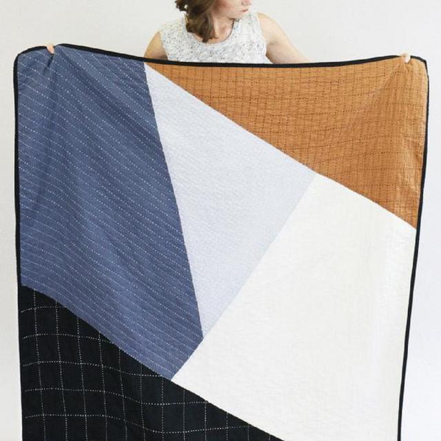 Anchal Project Naari Colorblock Quilt Throw