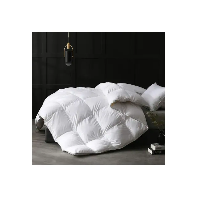 APSMILE Luxurious Down Feather Fibers Comforter Ultra-Soft Oversized Queen Size Duvet Insert, Medium Warmth Duvet for All Season