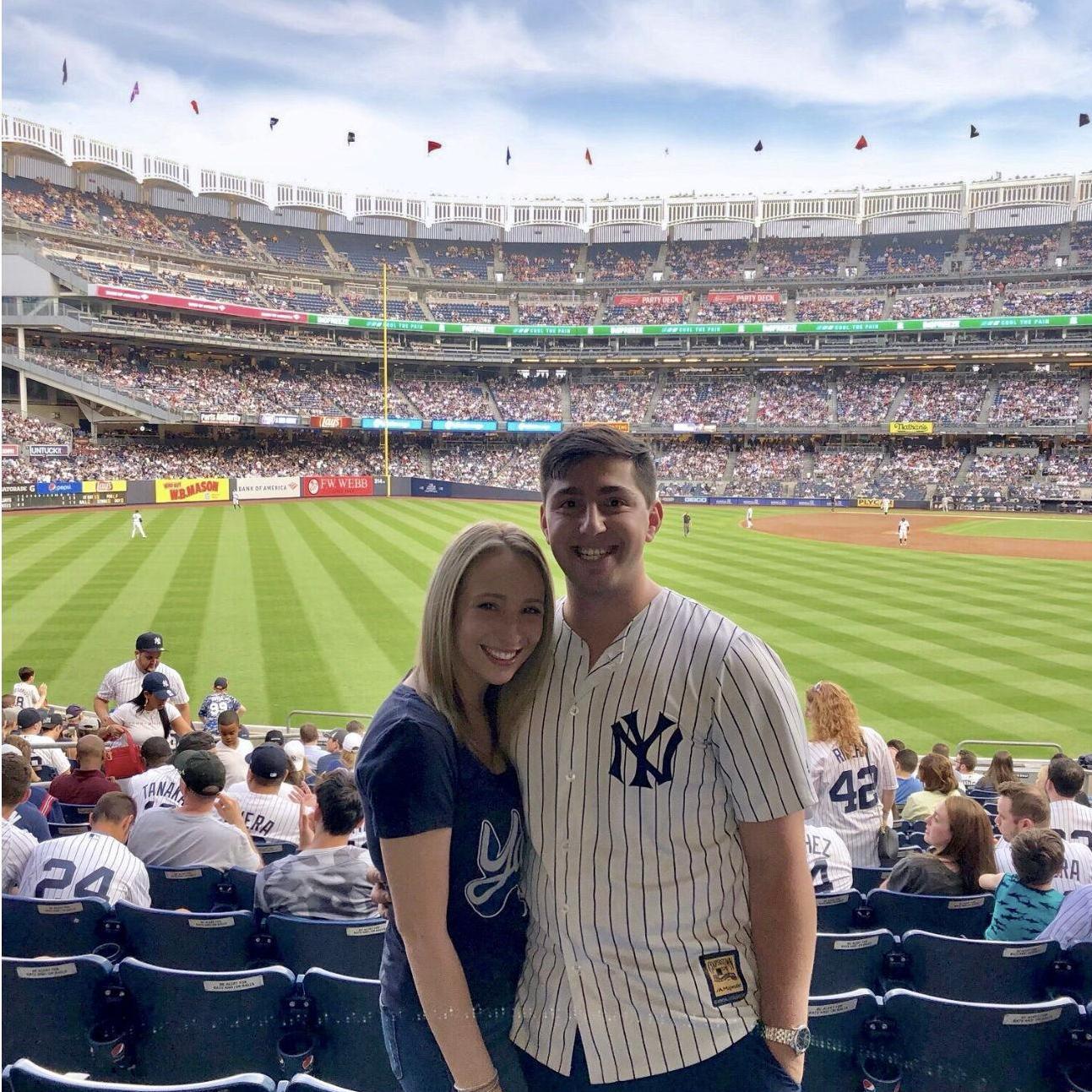 Our first Yankees game!