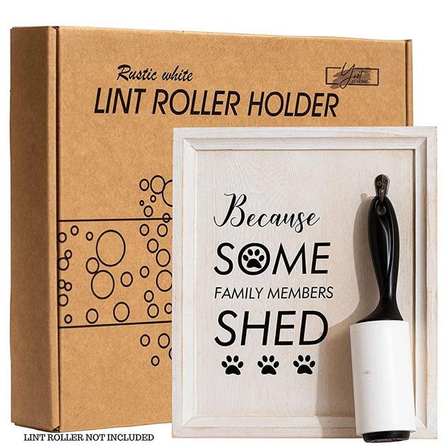 Farmhouse Decor Lint Rollers for Pet Hair Holder Sign | Farmhouse Wall Decor, Dog Leash Holder for Wall Dog Hair Roller | Dog Wall Decor | Dog Signs for Home Decor, Dog Mom Gifts for Women