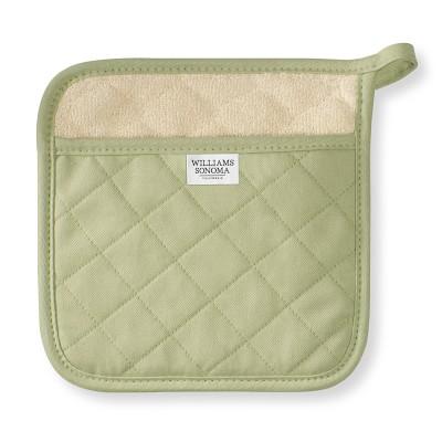 Williams Sonoma Solid Potholder, Sage Green