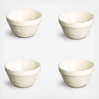 In The Forest Fox Pudding Basin, Set of 4